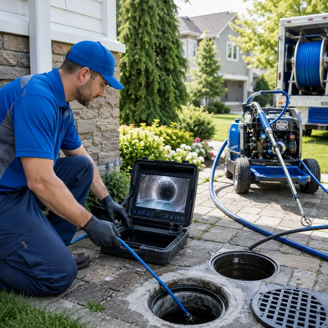 Outdoor drain cleaning professionals serving Villa Maria, PA