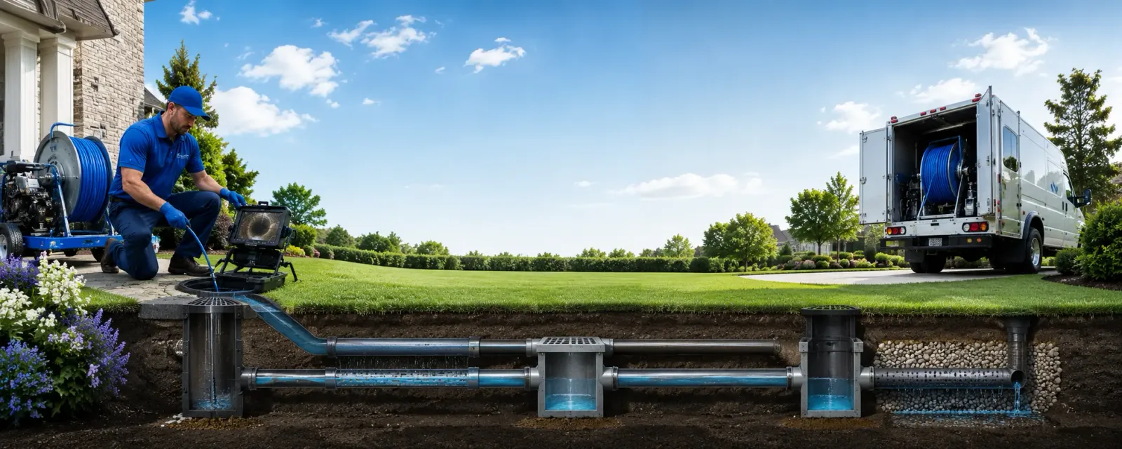 Outdoor drain cleaning information for Villa Maria, PA